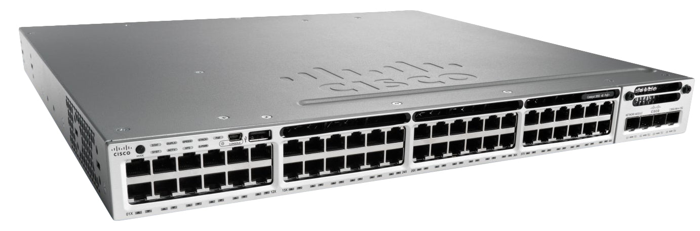 Cisco Catalyst Ws-C3850-48T-L Network Switch Managed Black, Grey-(WS-C3850-48T-L)