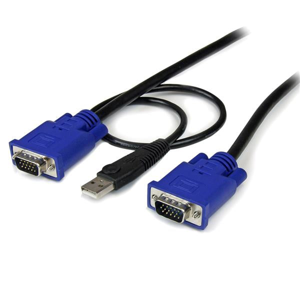 Startech 10 Ft Ultra Thin USB VGA 2-In-1 Kvm Cable-(SVECONUS10)