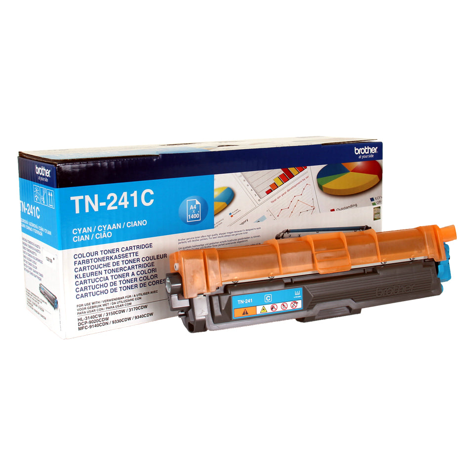Brother Tn-241C Toner-Kit Cyan, 1.4K Pages Isoiec 19798 For Brother Hl-3140-(TN241C)