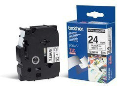 Brother Tze-N251 Directlabel Black On White 24Mm X 8M For Brother P-Touch Tz 3.5-24Mmhse36Mm6-24Mm6-36Mm-(TZEN251)