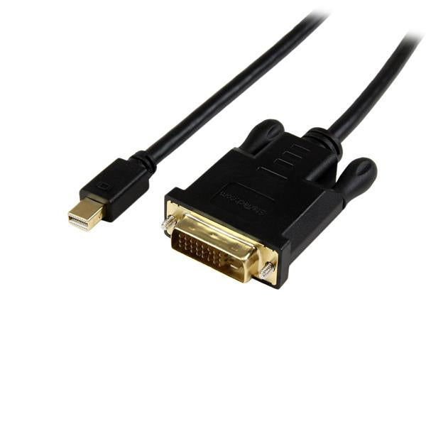 Startech 3Ft (0.9M) Mini Displayport To DVI Cable - Active Mini Dp To DVI Adapter Cable - 1080P Video - Mdp 1.2 To DVI-D Single Link - Mdp Or Thunderbolt 12 Macpc To DVI Monitor-(MDP2DVIMM3BS)