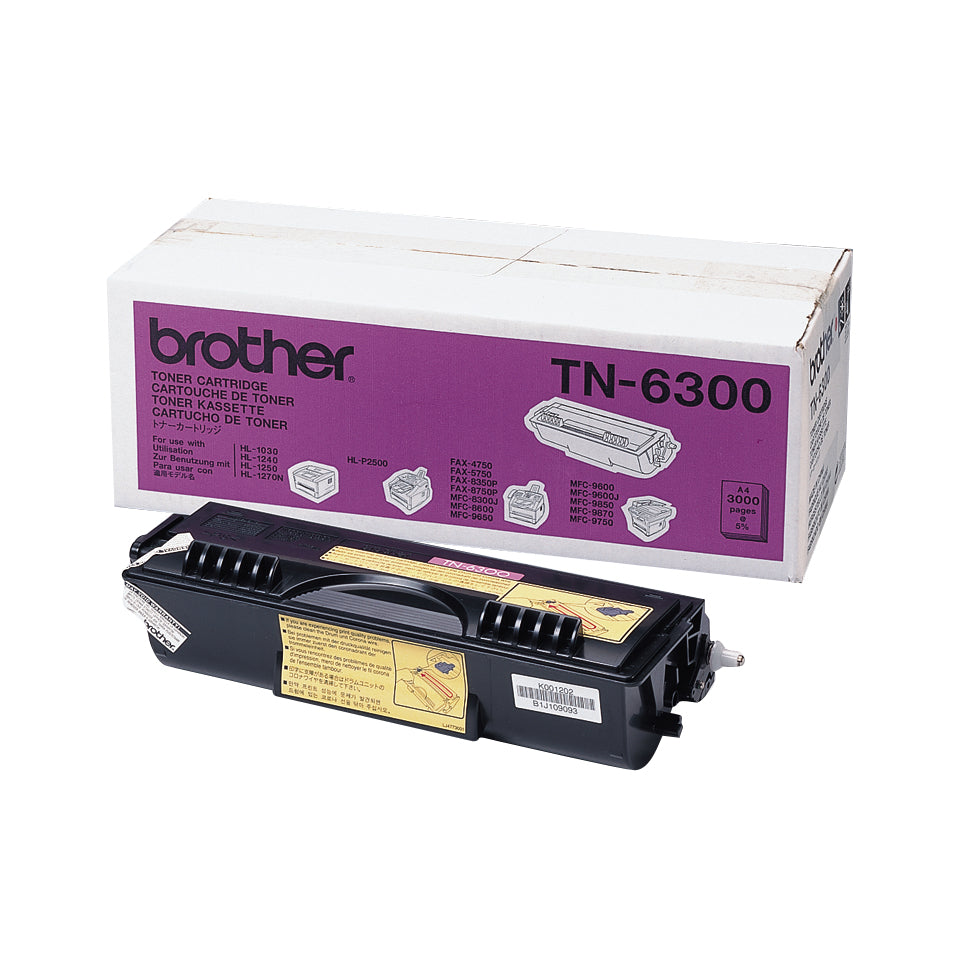 Brother Tn-6300 Toner-Kit, 3K Pages For Brother Hl-1030-(TN6300)