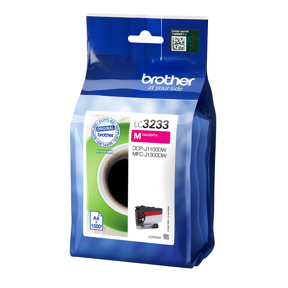 Brother Lc-3233M Ink Cartridge Magenta, 1.5K Pages For Brother Mfc-J 1300-(LC3233M)