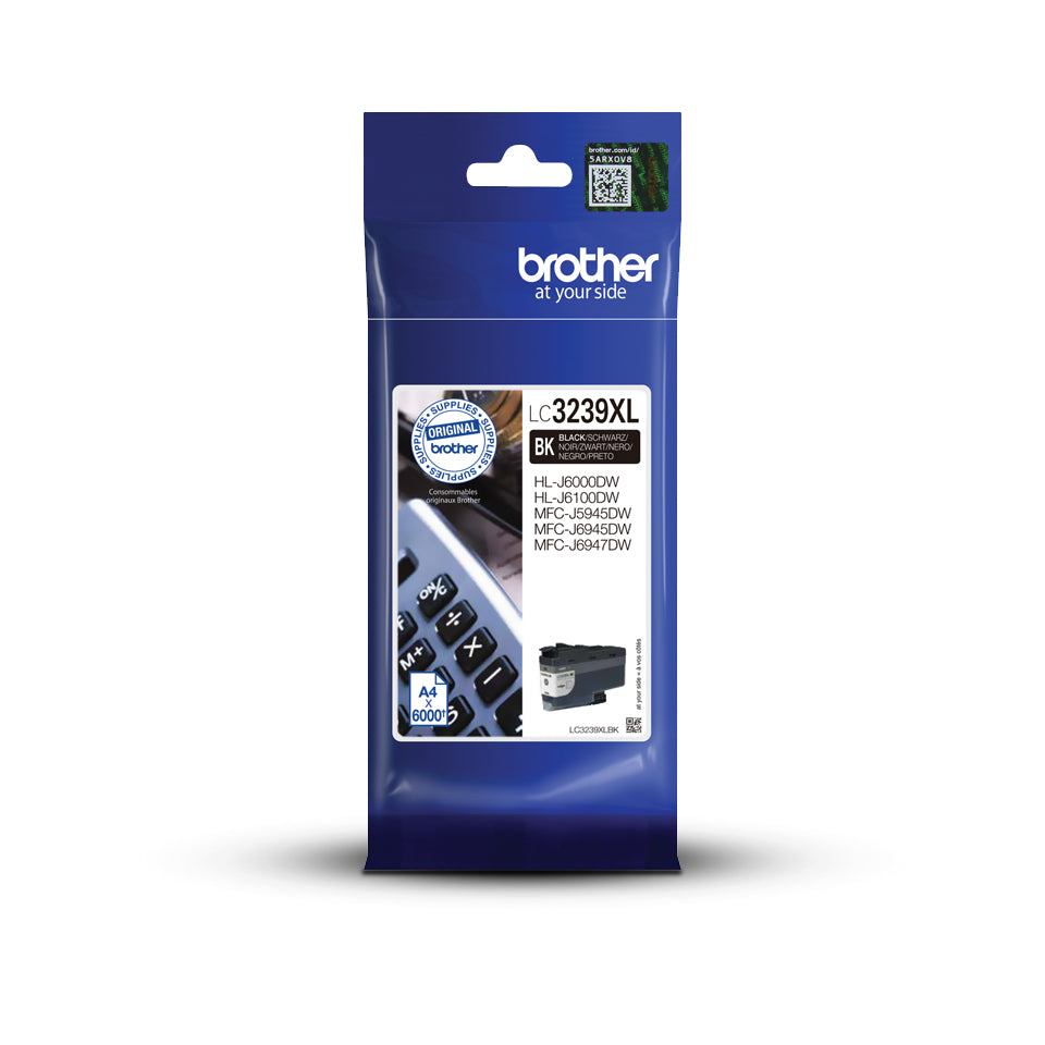 Brother Lc-3239Xlbk Ink Cartridge Black, 6K Pages Isoiec 24711 For Brother Mfc-J 5945-(LC3239XLBK)