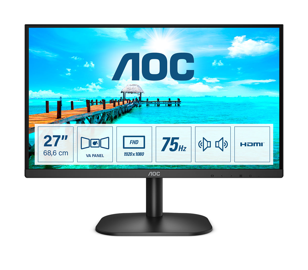 AOC B2 27B2Am LED Display 68.6 cm (27