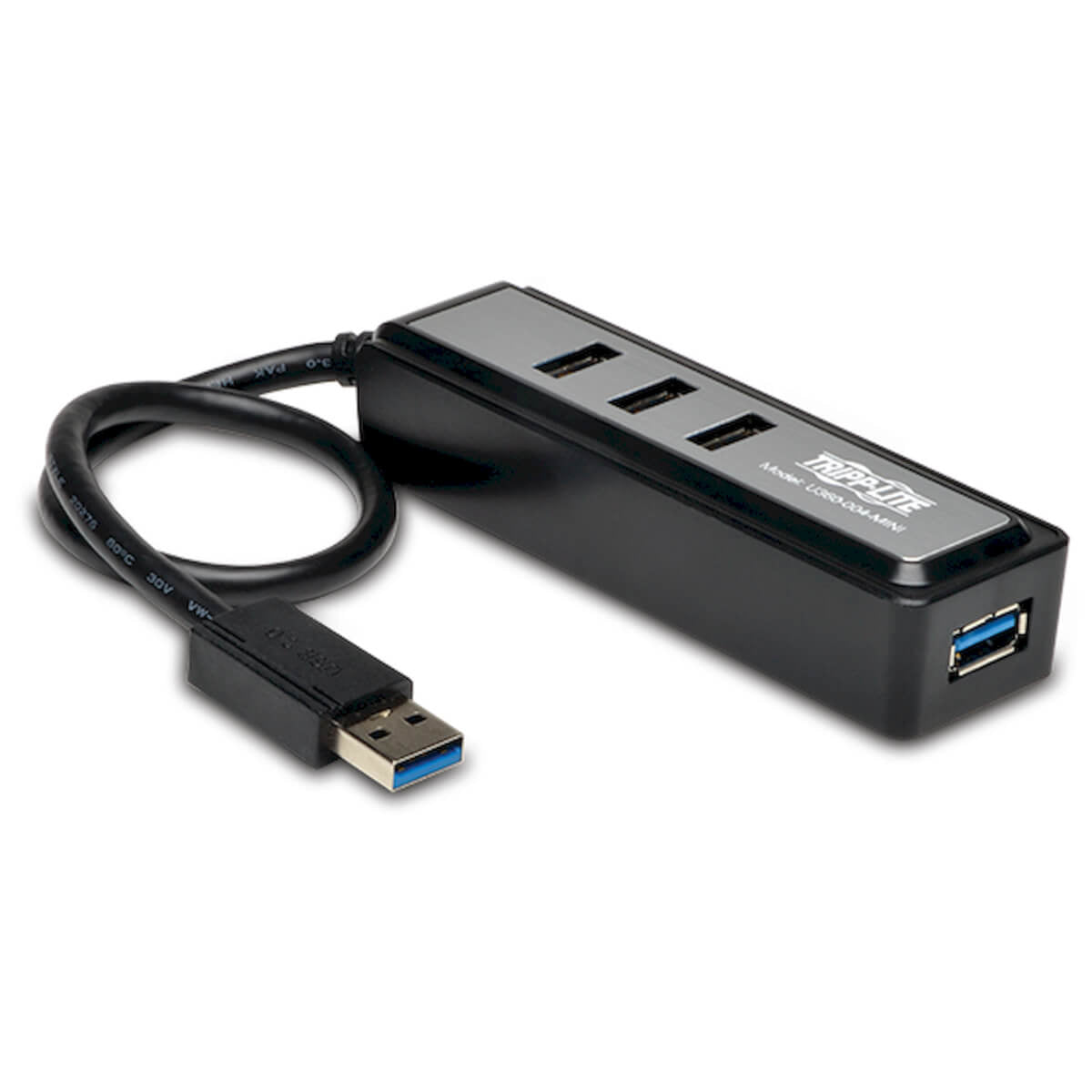 Tripp Lite U360-004-Mini 4-Port Portable USB 3.0 Superspeed Hub-(U360-004-MINI)