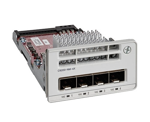 Cisco C9200-Nm-4X= Network Switch Module 10 Gigabit Ethernet, Gigabit Ethernet-(C9200-NM-4X=)