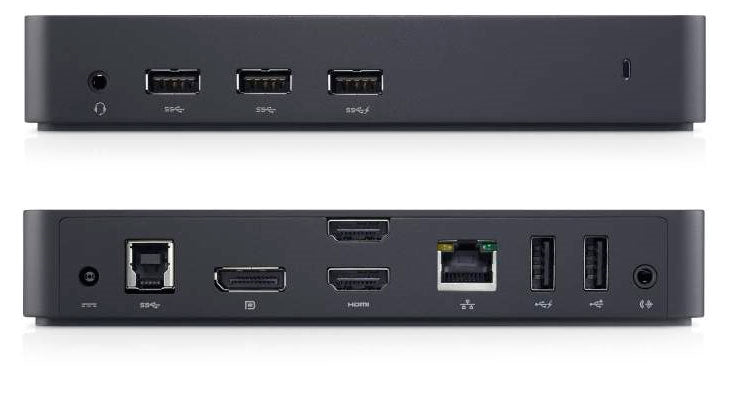 Dell 452-Bbop Notebook Dockport Replicator Wired USB 3.2 Gen 1 (3.1 Gen 1) Type-A Black-(452-BBOP)