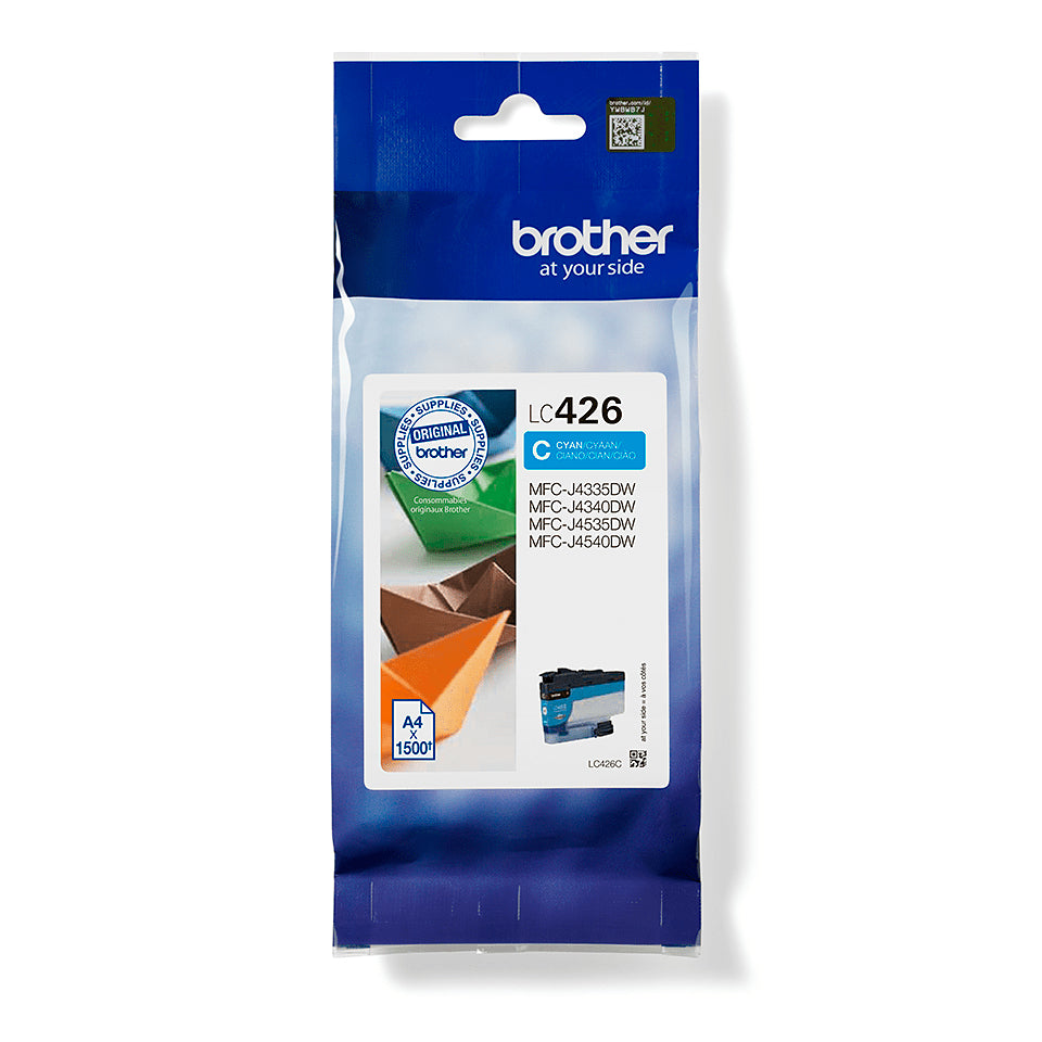 Brother Lc-426C Ink Cartridge Cyan, 1.5K Pages Isoiec 19752 For Brother Mfc-J 4335-(LC426C)