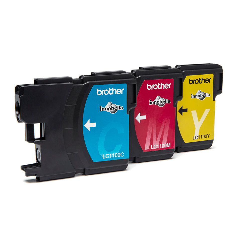 Brother Lc-1100Rbwbp Ink Cartridge Multi Pack C,M,Y, 3X325 Pages Pack=3 For Brother Mfc 6490 C-(LC1100RBWBP)
